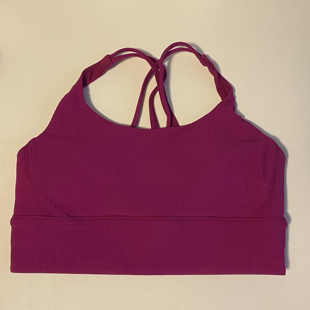 Lululemon Athletica Sports Bra in Berry Red